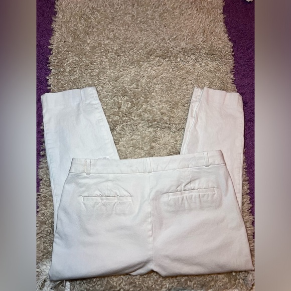 White Slim Fit Pants - Picture 3 of 5